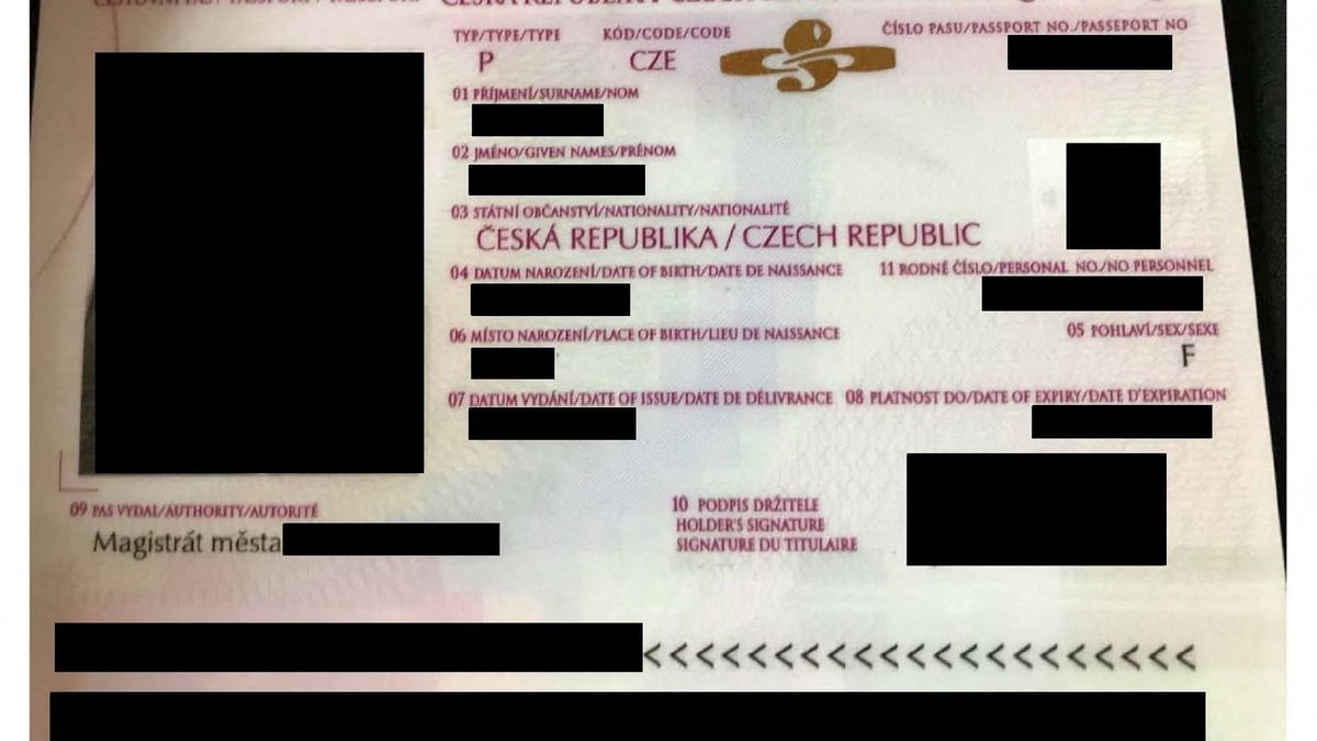 Další fotky ke kauze sexuálního predátora Epsteina. Na jedné je český pas